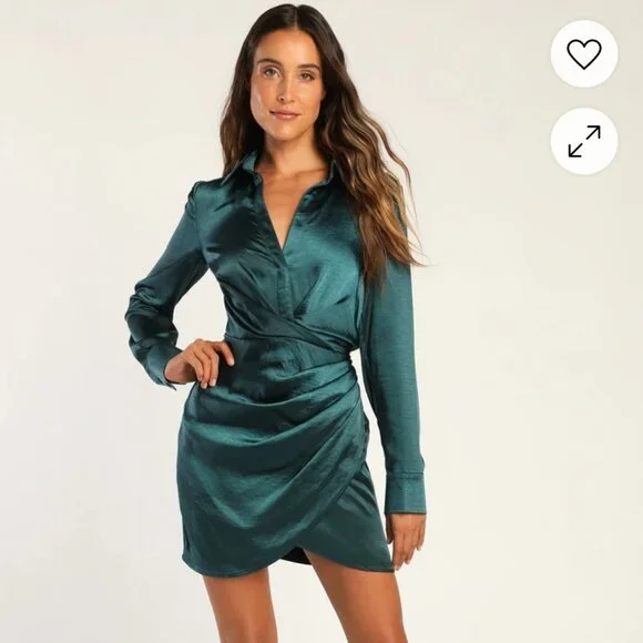 long sleeve mini floral dress Light Blue Ditsy Floral Smocked Long Sleeve Mini Dress Medium